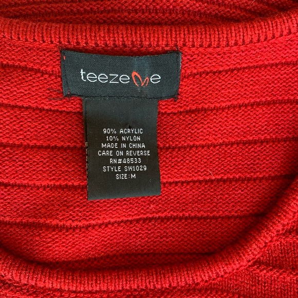 Teeze Me Ribbed Knit Mini Dress sz M - Picture 3 of 4